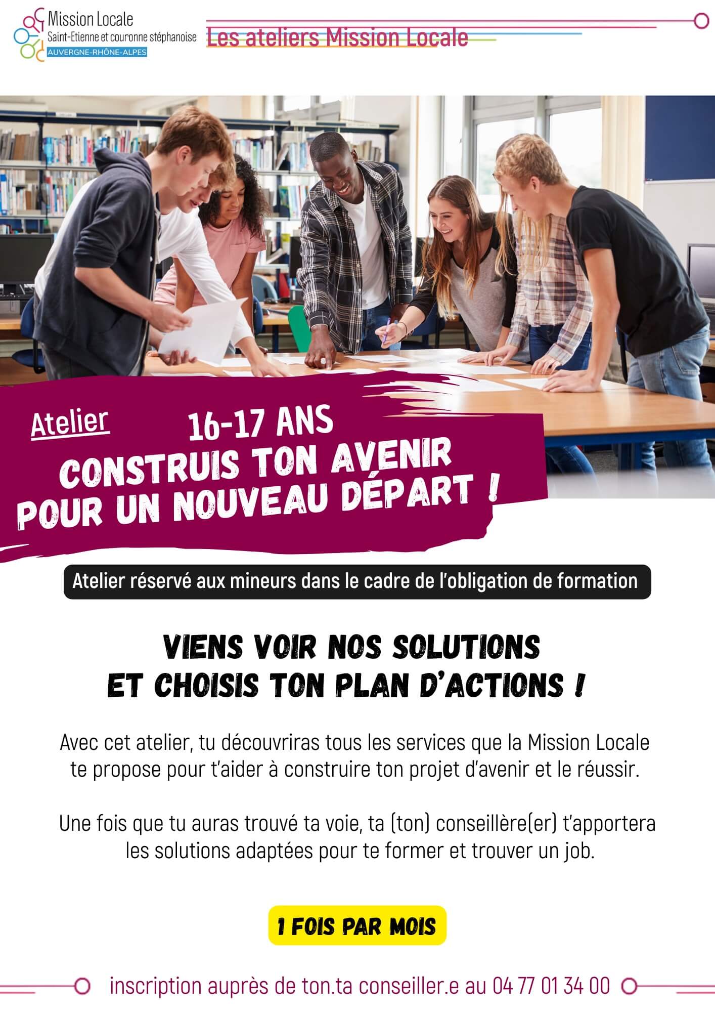 Atelier 16-17ans construis ton avenir pour un nouveau d&eacute;part